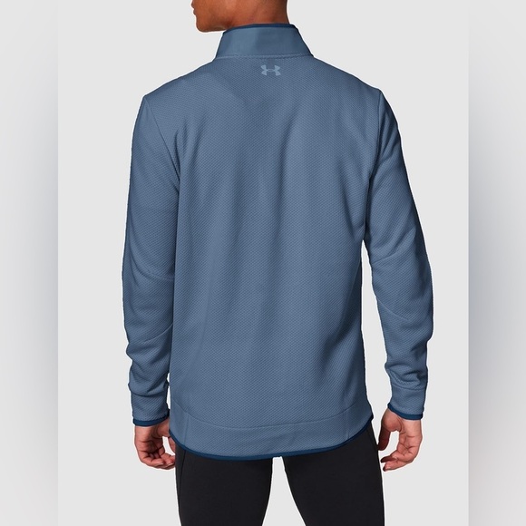 NEW! Under Armour Golf Loose Coldgear Storm Pullover Snap Button Blue SZ XL - Picture 3 of 11